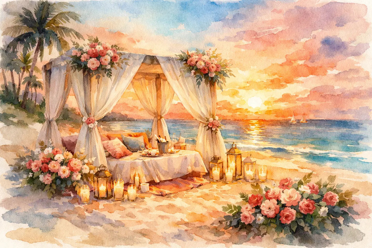 Arreglos románticos Punta Cana que sí impresionan