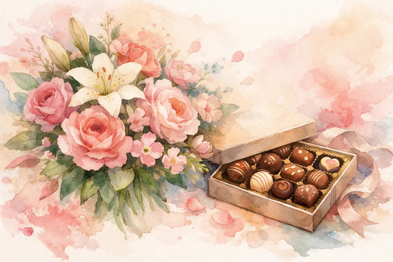 Flores con chocolates a domicilio: cómo acertar