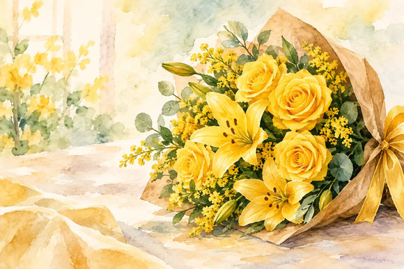 When to give elegant yellow flowers