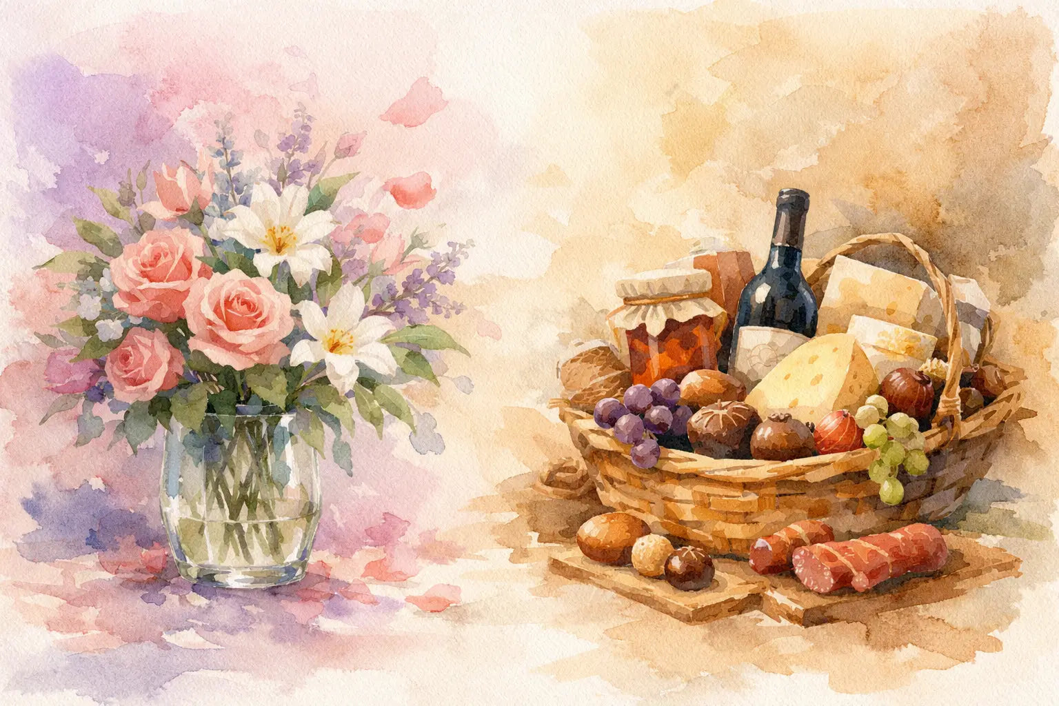 Regalo floral vs regalo gourmet, ¿cuál elegir?