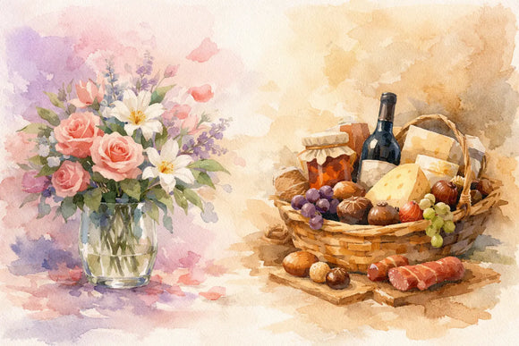 Regalo floral vs regalo gourmet, ¿cuál elegir?