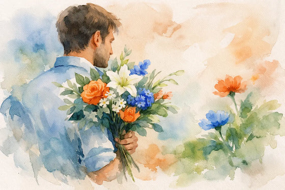 Qué flores regalar a un hombre sin fallar
