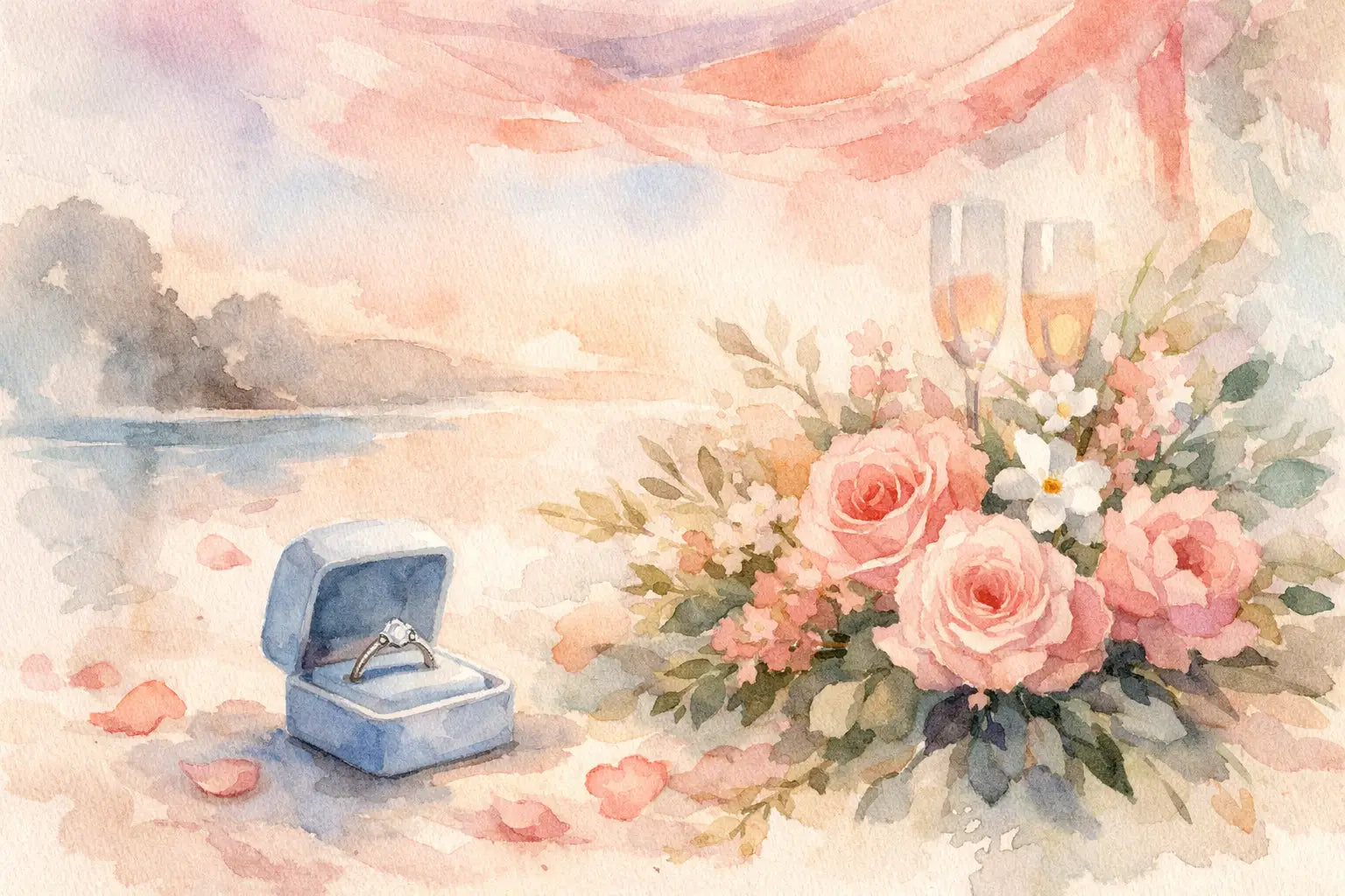 Ejemplo de regalo floral para propuesta inolvidable