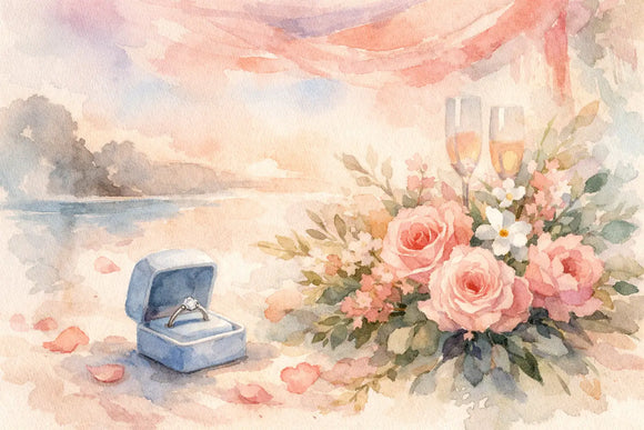 Ejemplo de regalo floral para propuesta inolvidable