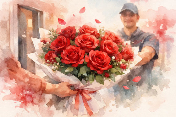Rosas rojas a domicilio con efecto wow