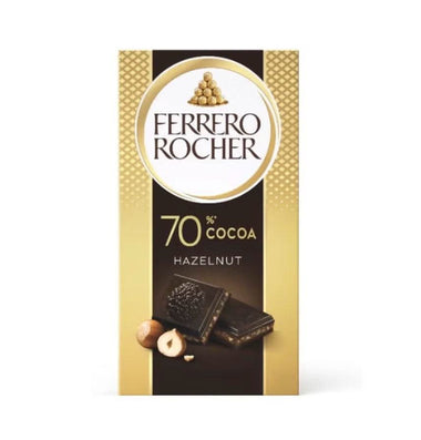 Barra de Chocolate negro Ferrero Rocher 70%