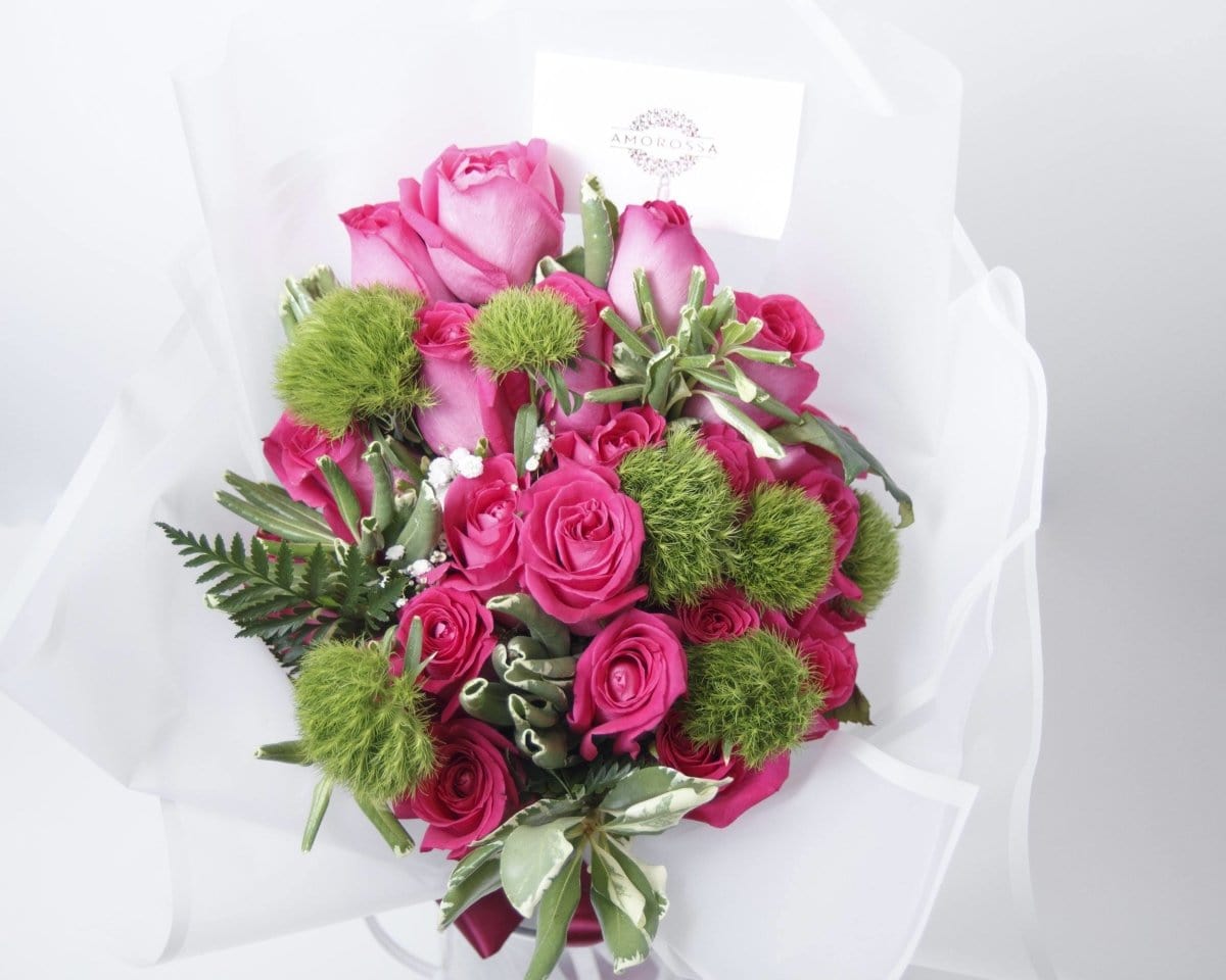 Regala Bouquet 24 Fucsia Premium - AMOROSSA