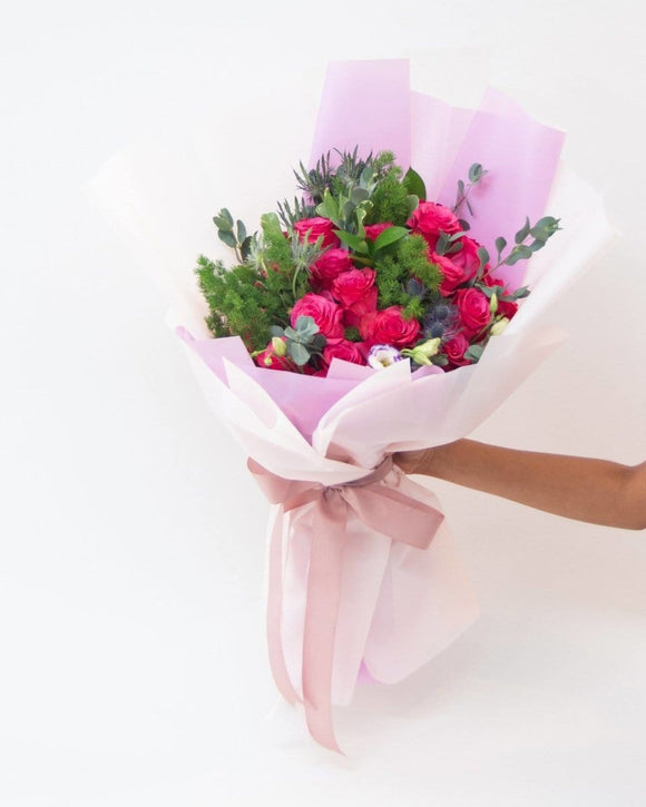 Regala Bouquet 24 Pink Lady Premium - AMOROSSA