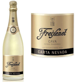 AMOROSSA - FREIXENET CARTA NEVADA - Botella de cava Freixenet Carta Nevada gold elegant para regalar flores y delivery rápido de flores.
