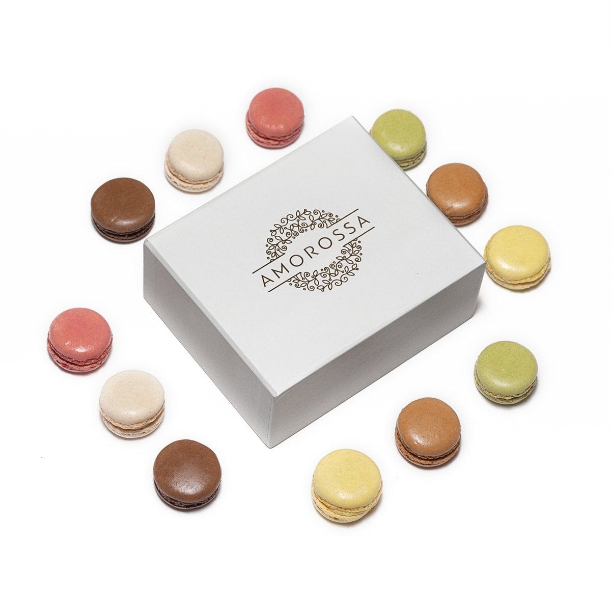 Regala Macarons Fancy Box 12 (Mix) - AMOROSSA
